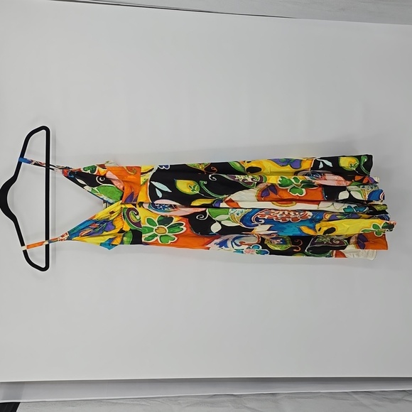 Jams World Floral Hawaiian Ci Ci Midi Dress Mystere Womens Size S - Picture 1 of 9